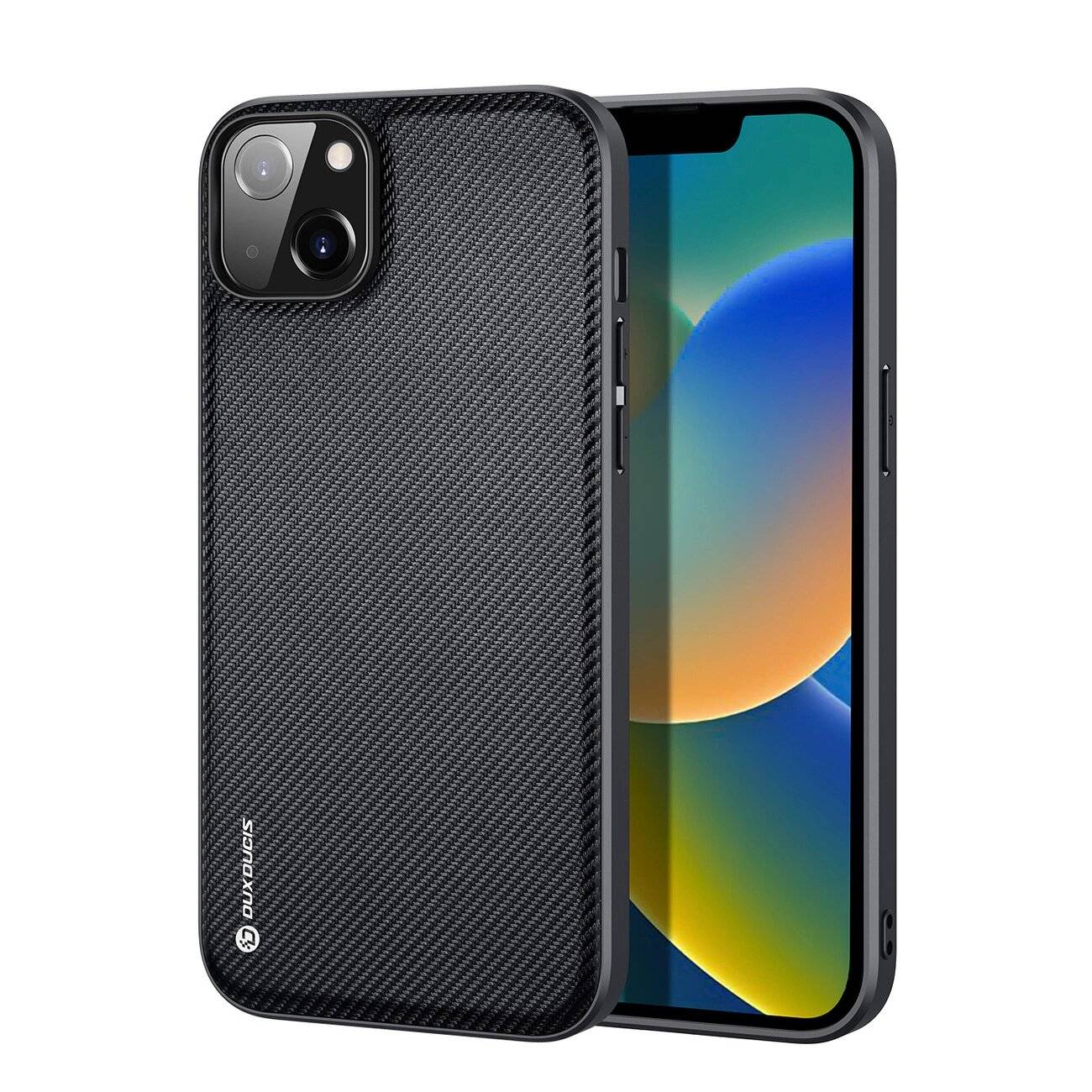 Dux Ducis Fino Schutzhülle Nylonüberzug iPhone 14 Plus schwarz