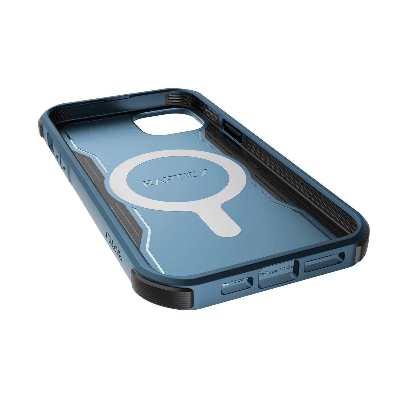 Raptic X-Doria Fort Case iPhone 14 Plus gepanzerter blauer MagSafe-Hülle