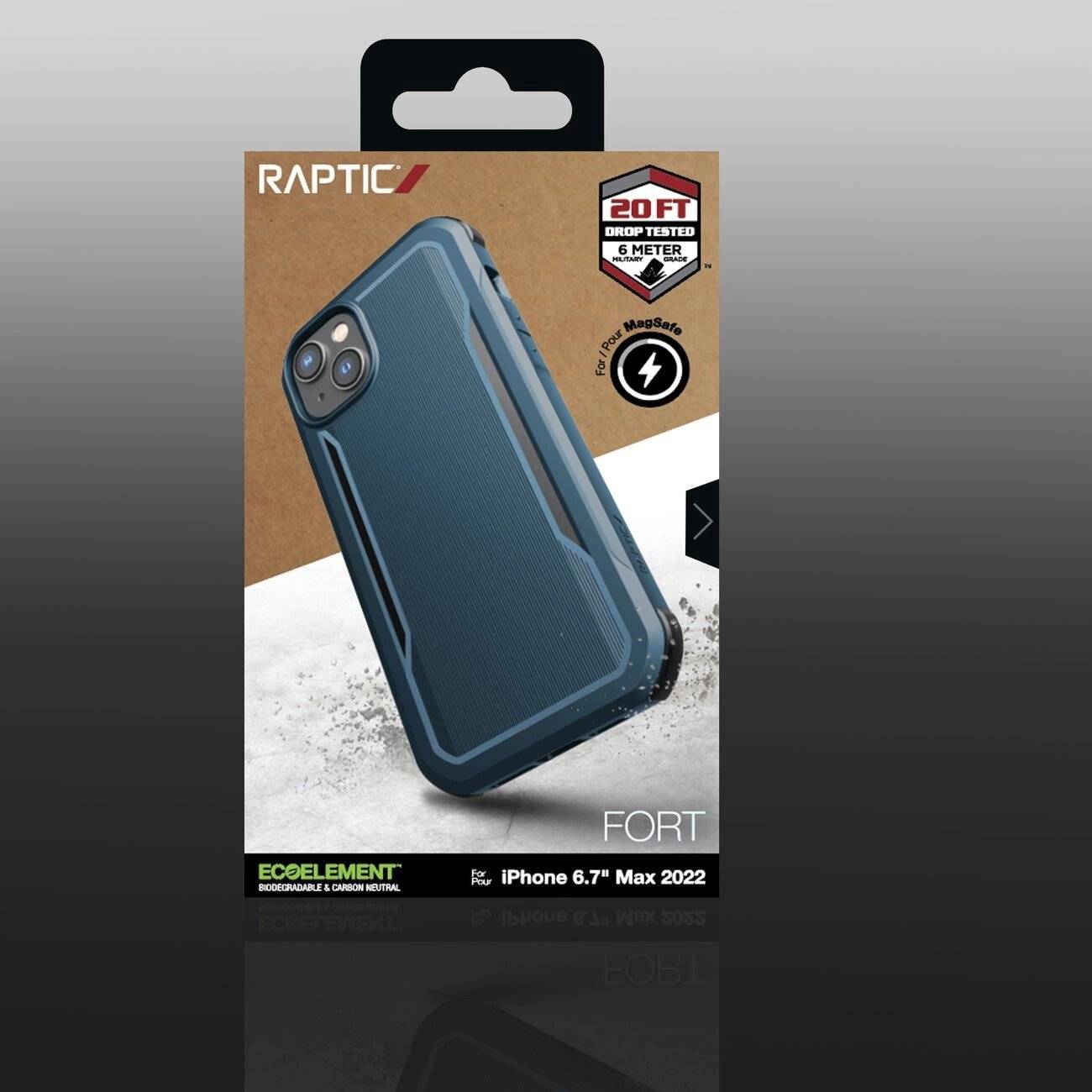 Raptic X-Doria Fort Case iPhone 14 Plus gepanzerter blauer MagSafe-Hülle