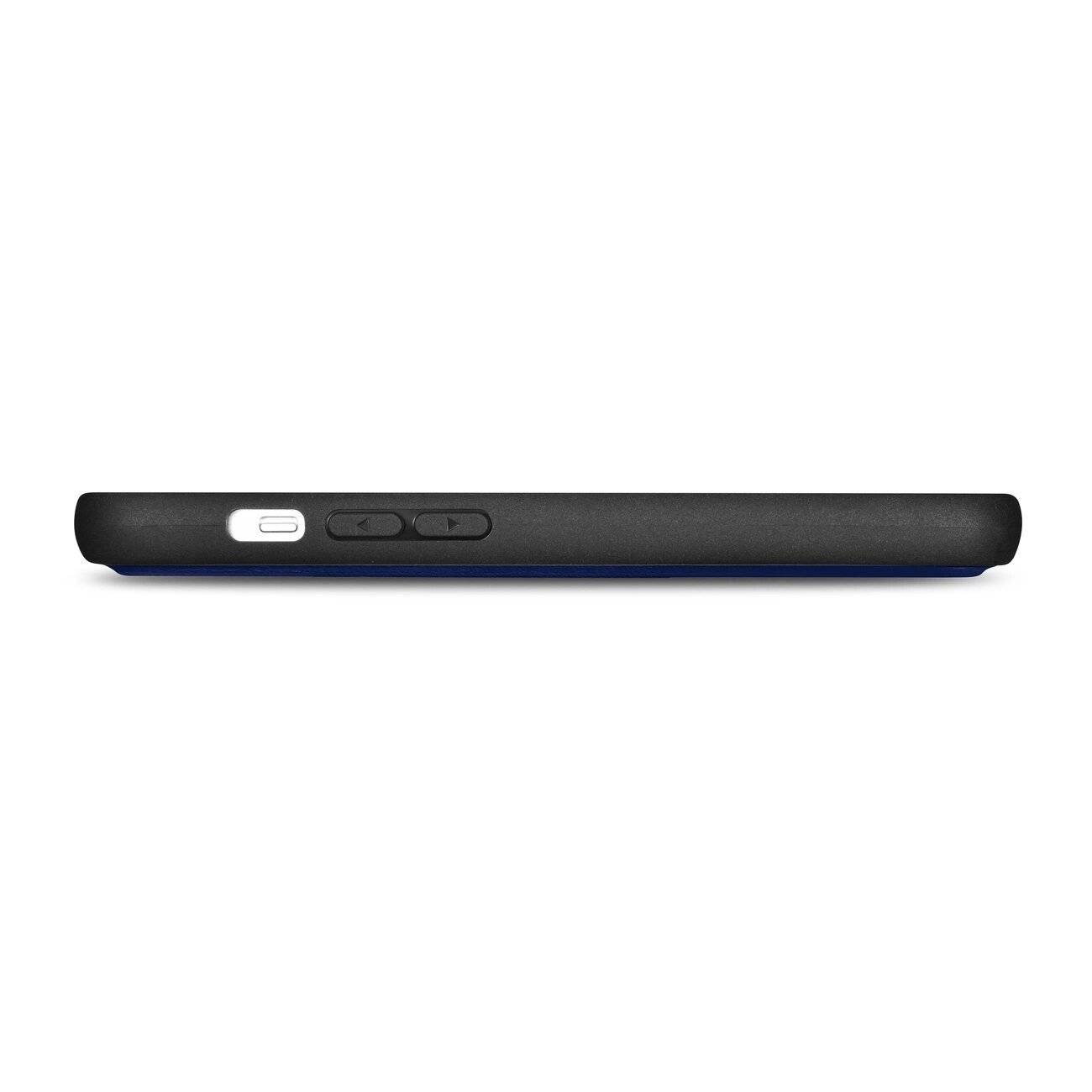 iCarer Wallet Case 2in1 Cover iPhone 14 Pro Leder Flip Anti-RFID blau WMI14220726-BU