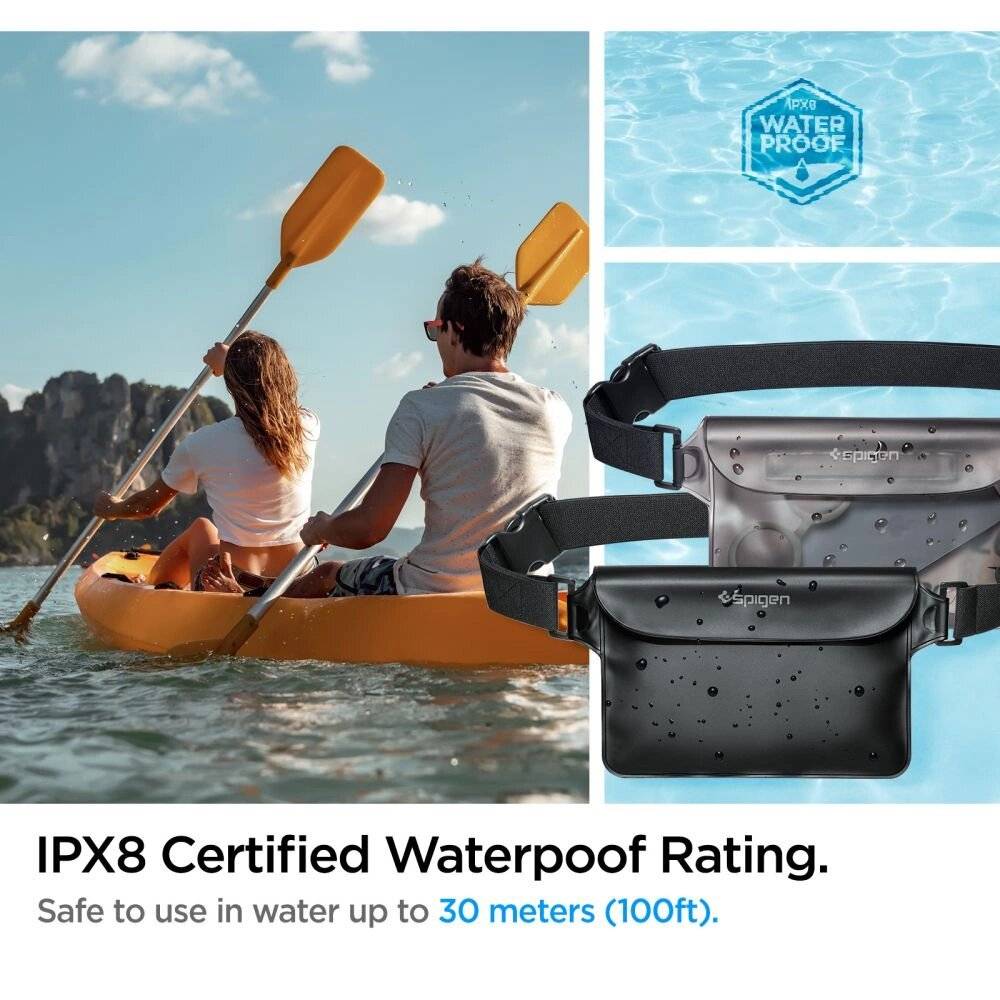 Spigen Aqua Shield A620 wasserdichte Hüfttasche IPX8 - Schwarz