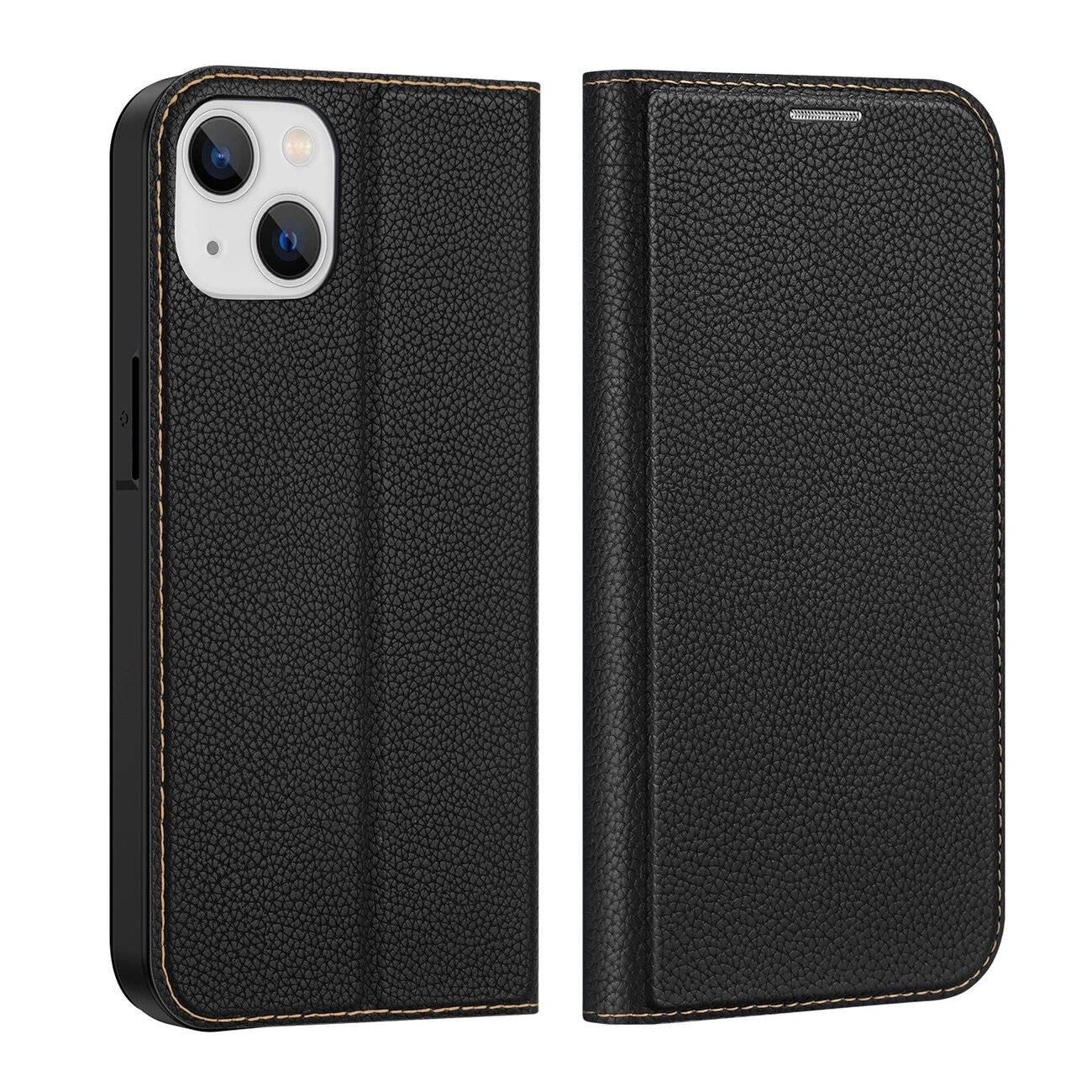 Dux Ducis Skin X2 Hülle iPhone 14 Plus Magnetklappe schwarz
