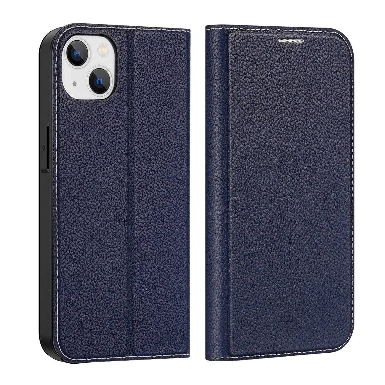 Dux Ducis Skin X2 Hülle iPhone 14 Plus Magnetklappe blau