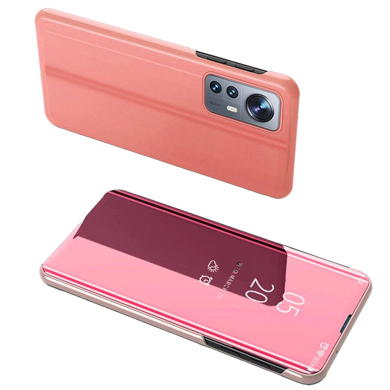 Clear View Case Cover Xiaomi 12 Lite Hülle Klappe Rosa