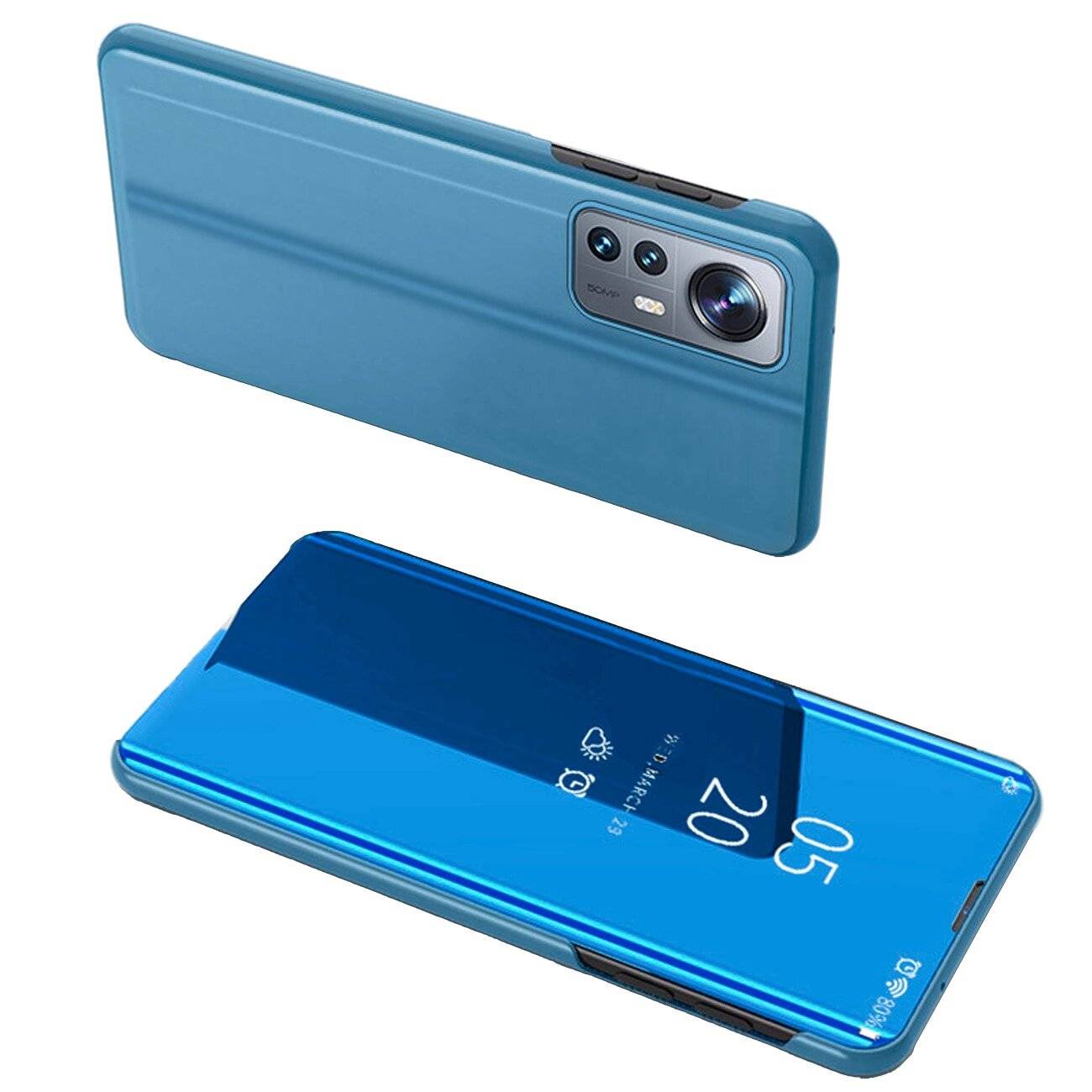 Clear View Case Cover Xiaomi 12 Lite blaue Flip-Cover