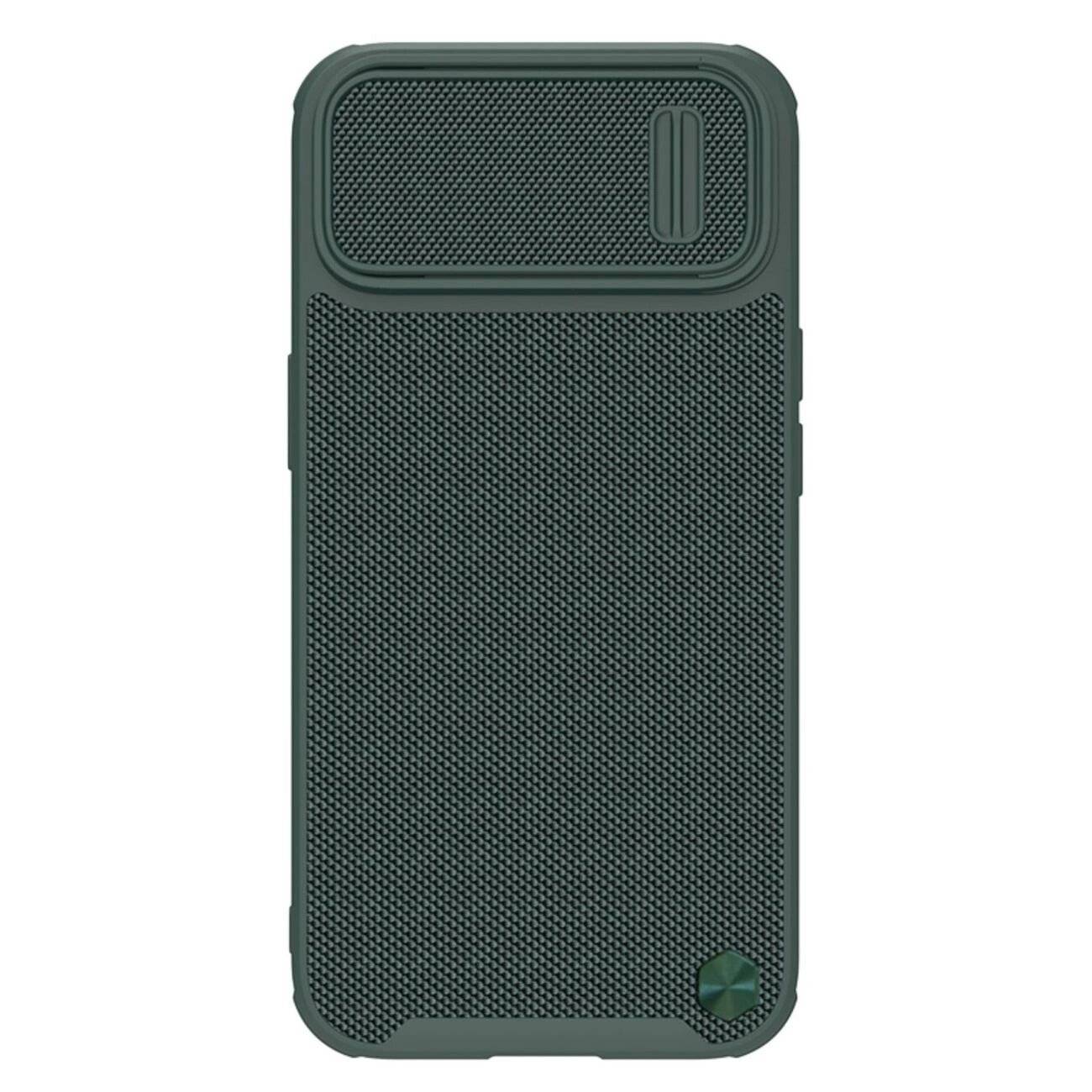 Nillkin Textured S Case iPhone 14 Plus Panzerhülle Kameraabdeckung grün