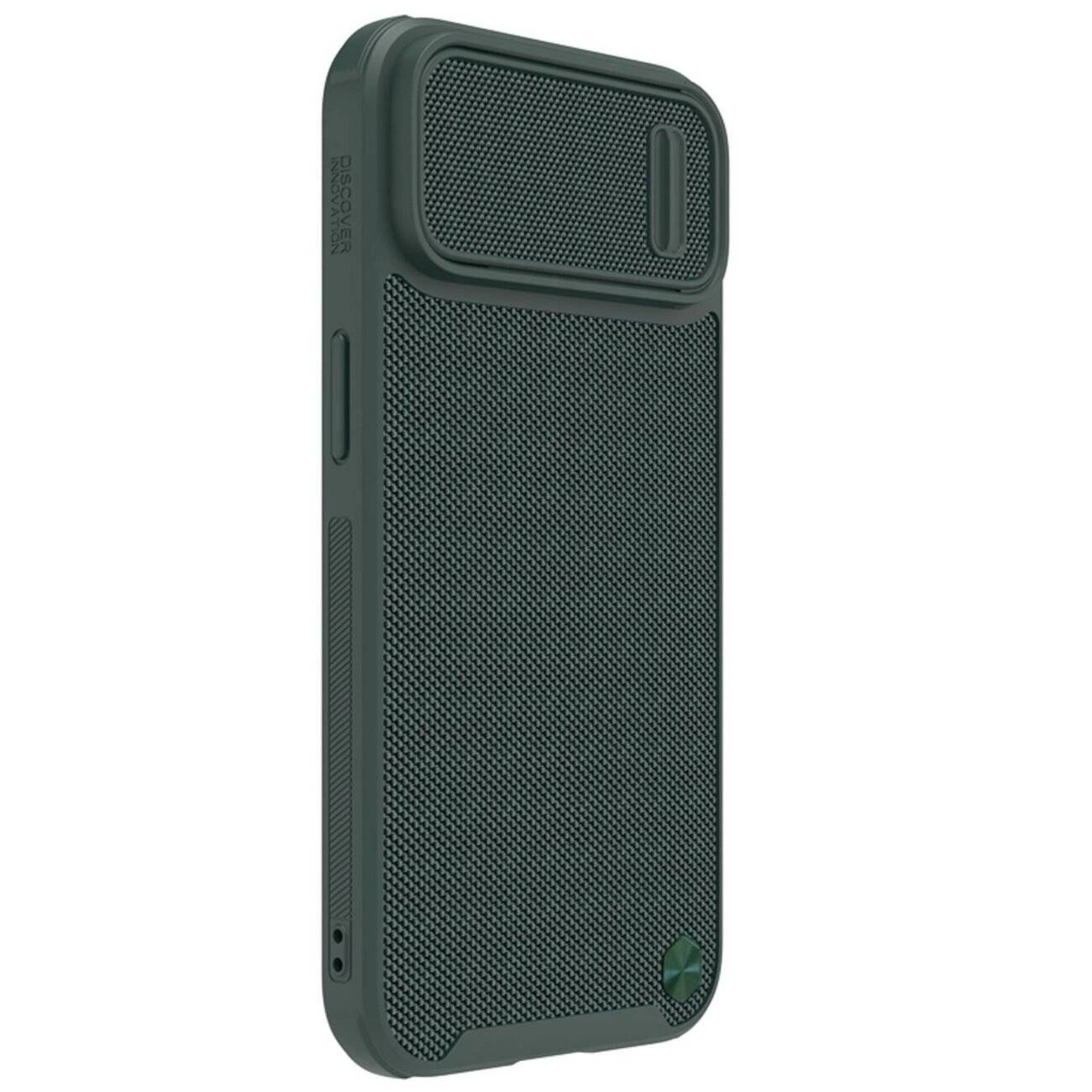 Nillkin Textured S Case iPhone 14 Plus Panzerhülle Kameraabdeckung grün