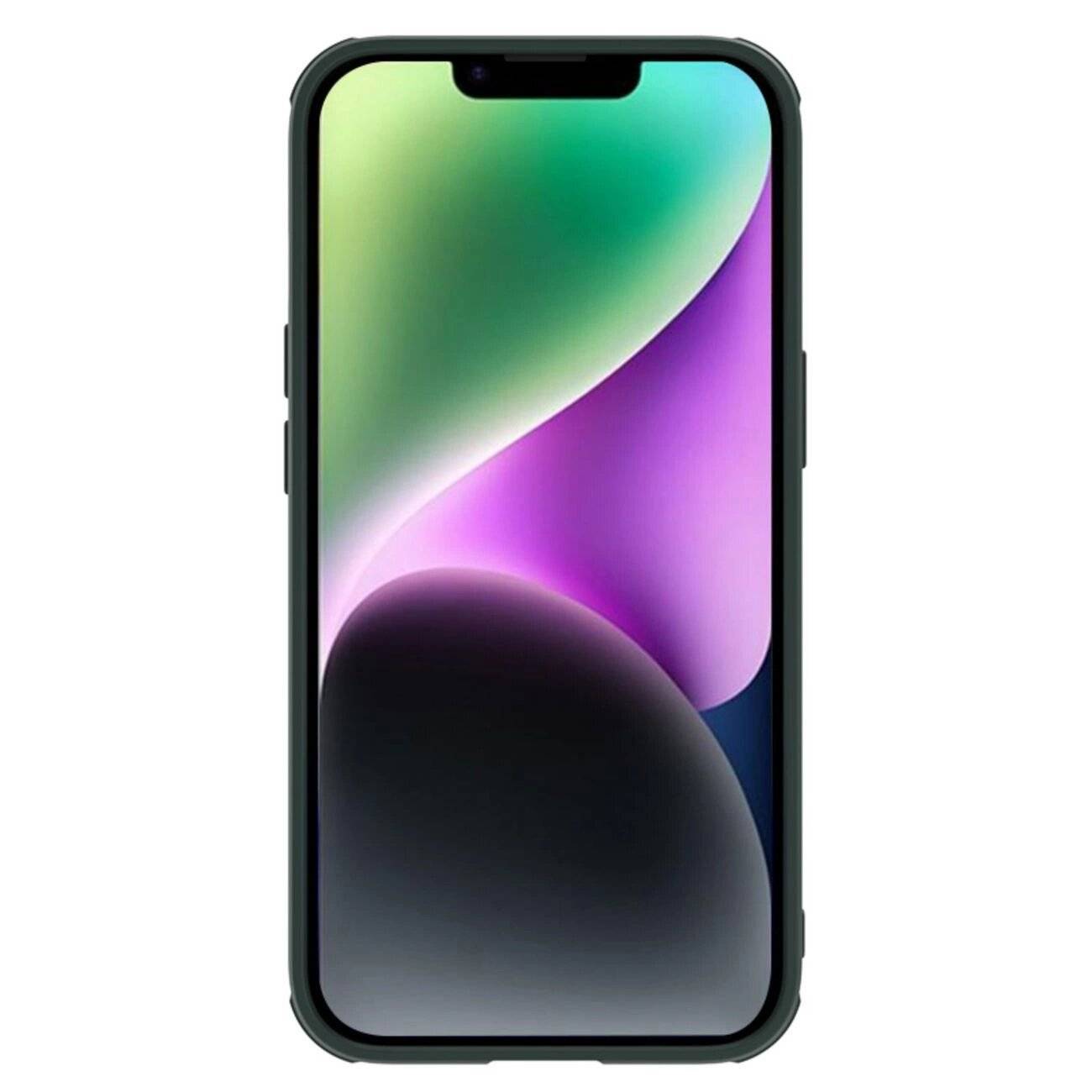 Nillkin Textured S Case iPhone 14 Plus Panzerhülle Kameraabdeckung grün