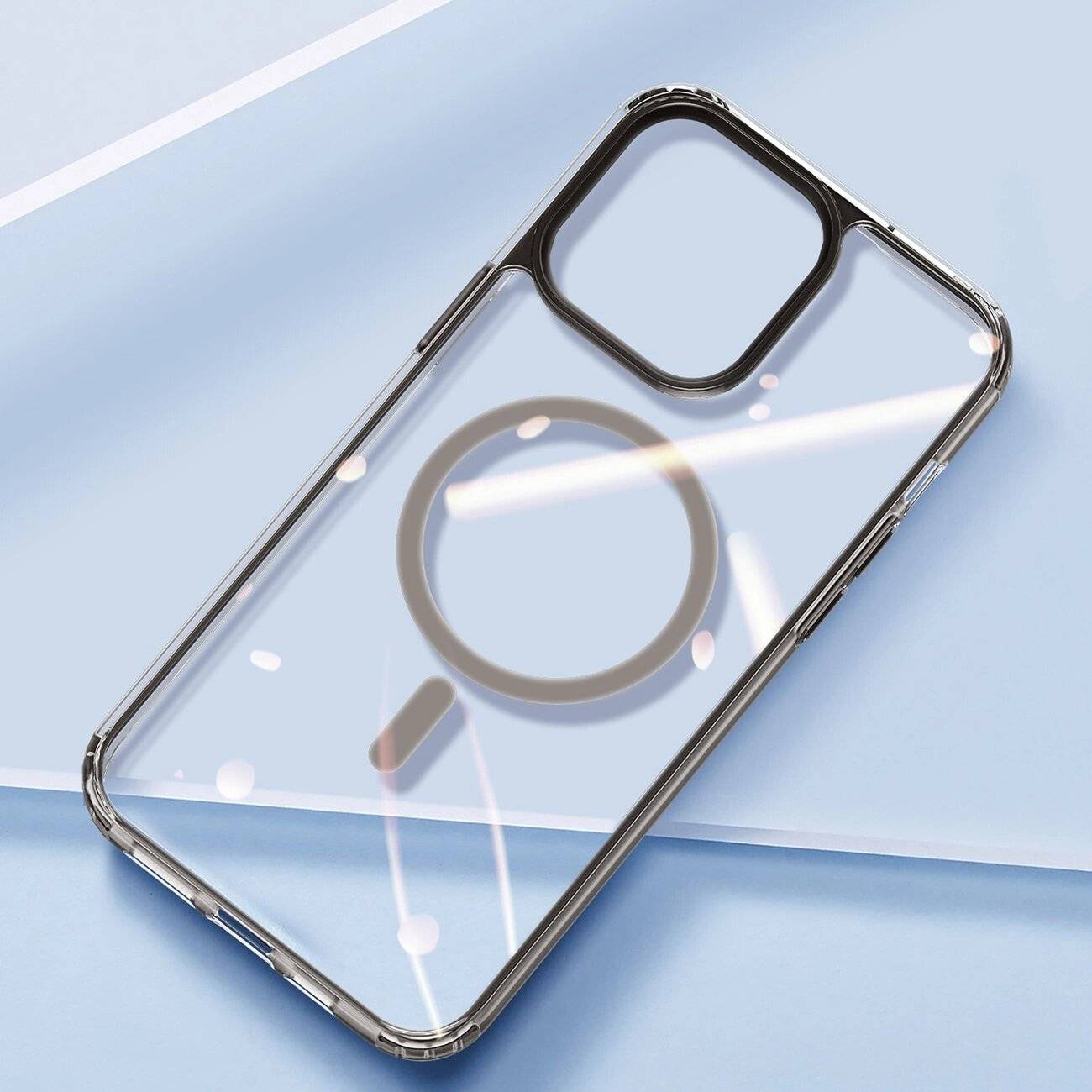 Dux Ducis Clin2 Hülle iPhone 14 Plus magnetische MagSafe grau