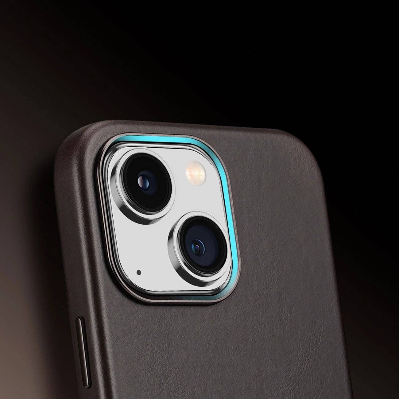 Dux Ducis Naples Hülle iPhone 14 Plus Lederhülle MagSafe kompatibel Dunkelbraun