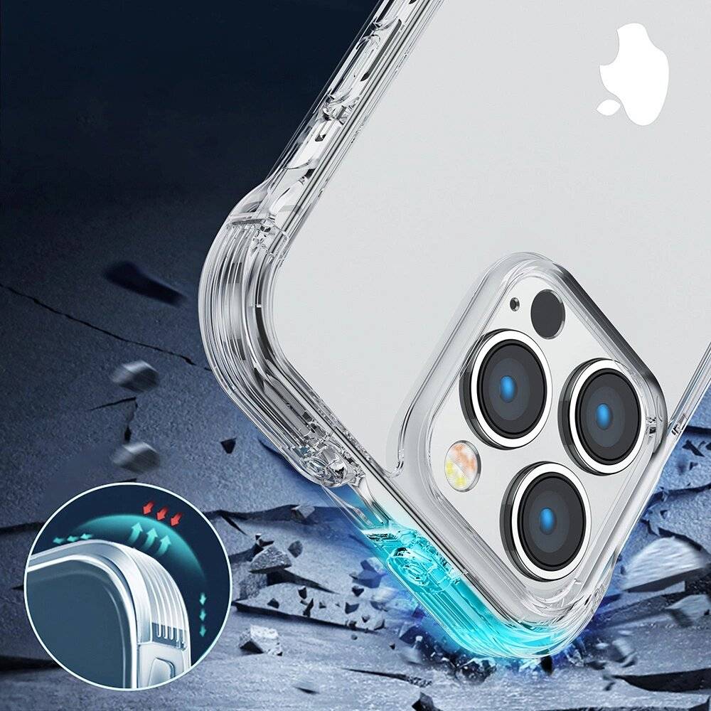 Joyroom Defender Series Case Cover iPhone 14 Armored Hook Stand Clear JR-14H1