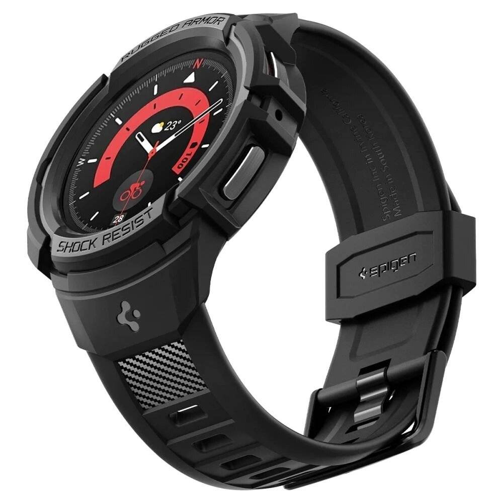 Spigen Rugged Armor Pro Hülle Band Samsung Galaxy Watch 5 45 mm – Schwarz