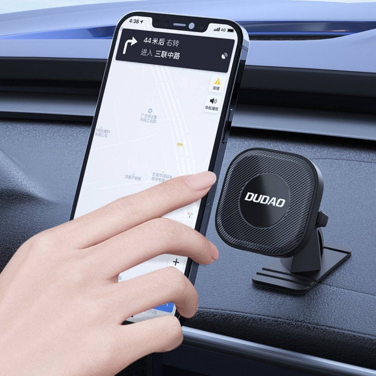 Dudao magnetischer Smartphone-Autohalter schwarz F6C