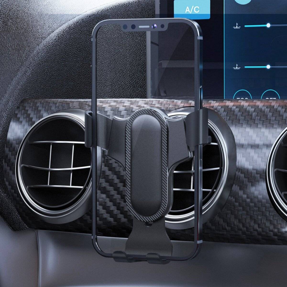 Dudao Gravitations-Smartphonehalter schwarz F7s