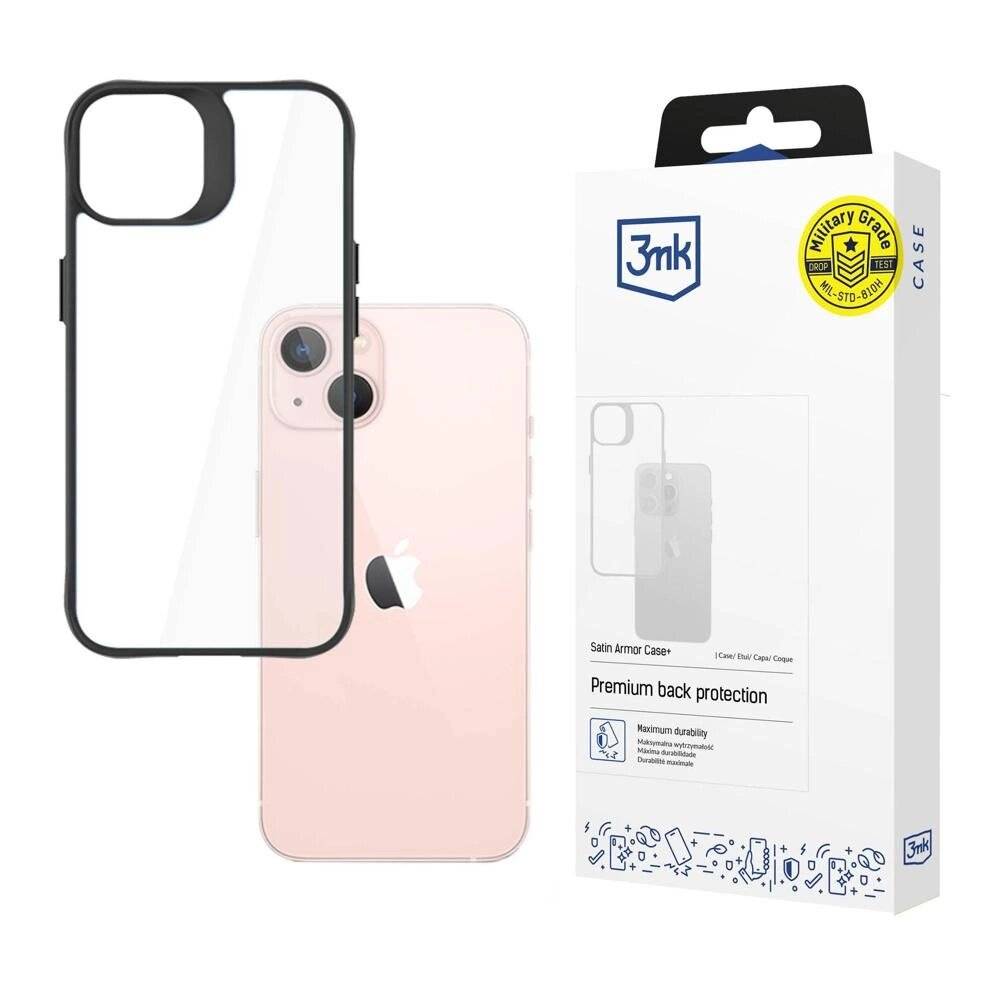 3mk Satin Armor Case+ Serie iPhone 14 Plus - Schwarz