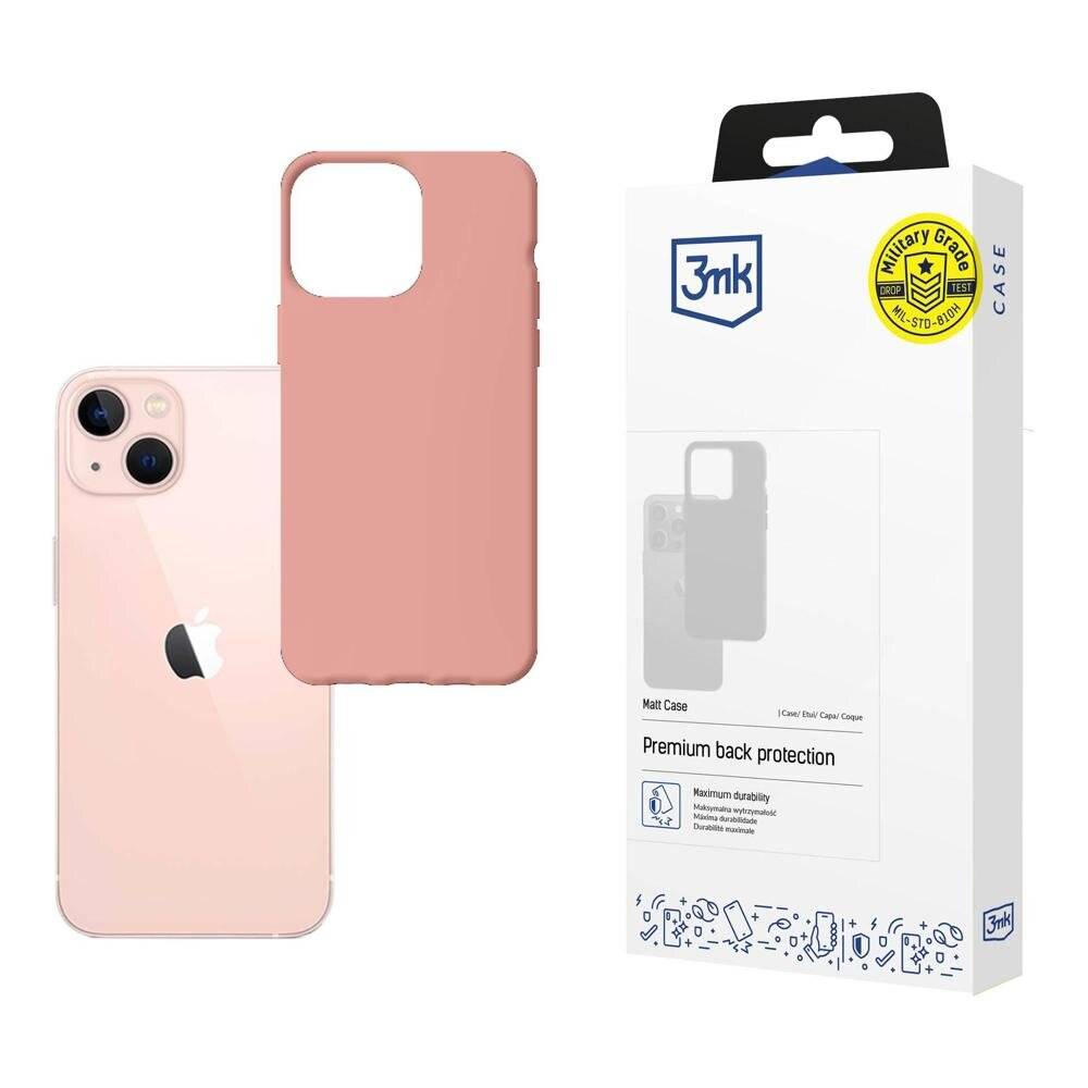 Ein rosa Smartphone-Schutzhülle und ihre Verpackungsbox mit der Aufschrift „3mk Premium back protection