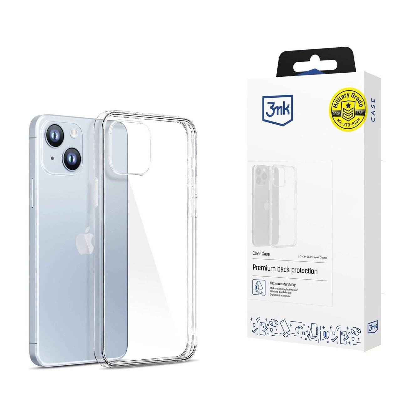 Hülle iPhone 14 Plus Silikon Serie 3mk Clear Case