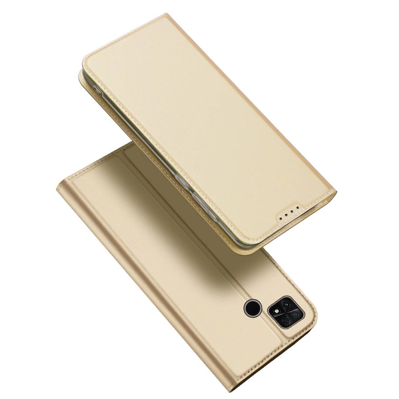 Dux Ducis Skin Pro Hülle Xiaomi Poco C40 Flip Card Wallet Stand Gold