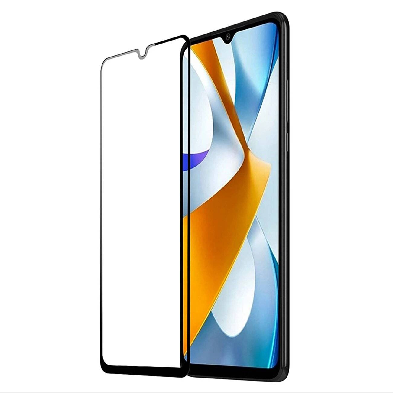 Dux Ducis 9D Displayschutzfolie gehärtetem Glas Xiaomi Poco C40 9H schwarzem Rahmen