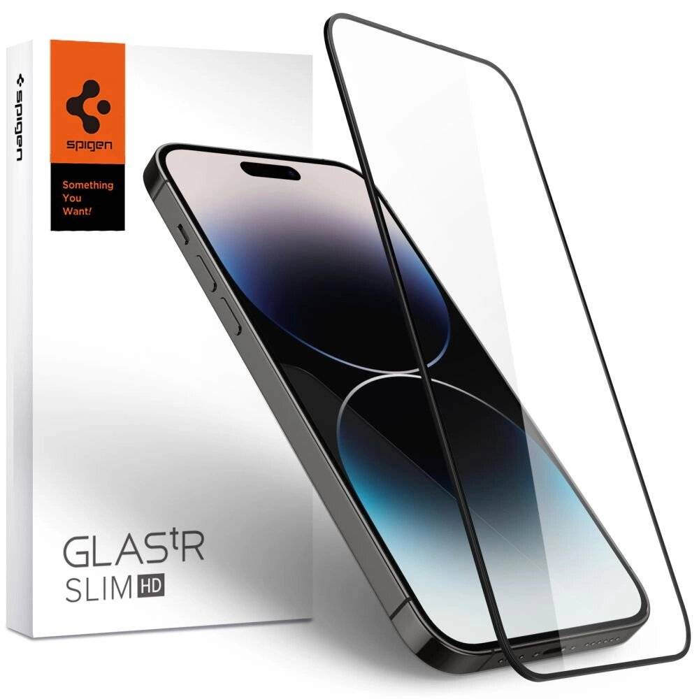 Spigen Glass FC gehärtetes Glas iPhone 14 Pro – Schwarz