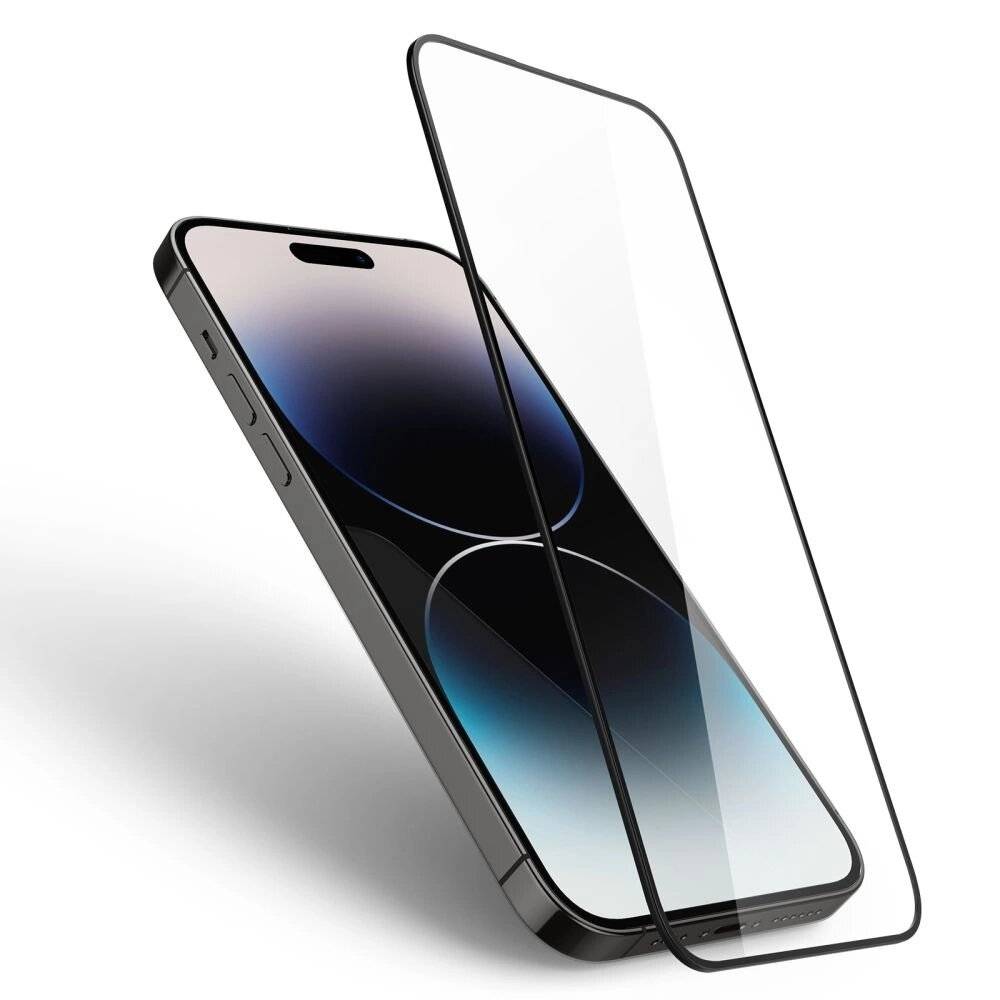 Spigen Glass FC gehärtetes Glas iPhone 14 Pro – Schwarz