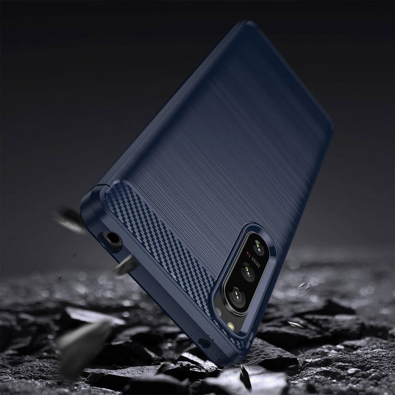 Thunder Case Hülle Xiaomi Poco F4 5G Silikon Armor schwarz
