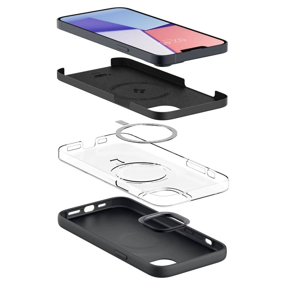 Spigen Silicone Fit Mag Hülle MagSafe iPhone 14 Plus – Schwarz
