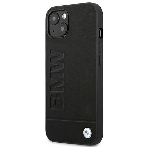 Hülle BMW BMHCP14MSLLBK iPhone 14 Plus 6,7″schwarz / schwarz Lederstempel