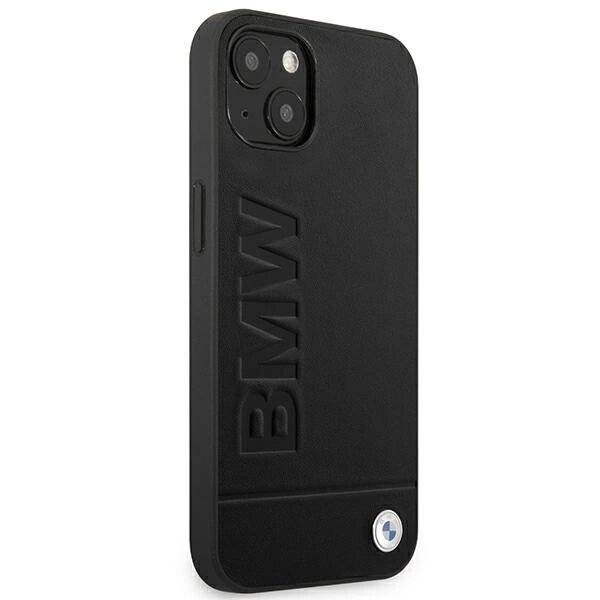 Hülle BMW BMHCP14MSLLBK iPhone 14 Plus 6,7″schwarz / schwarz Lederstempel