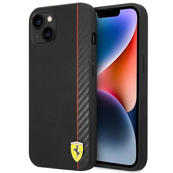 Ferrari FEHCP14MAXBK iPhone 14 Plus 6,7″ schwarz/schwarz Hardcase Carbon