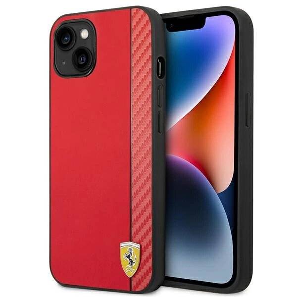 Ferrari FEHCP14MAXRE iPhone 14 Plus 6,7″ rot/rot Hardcase Carbon