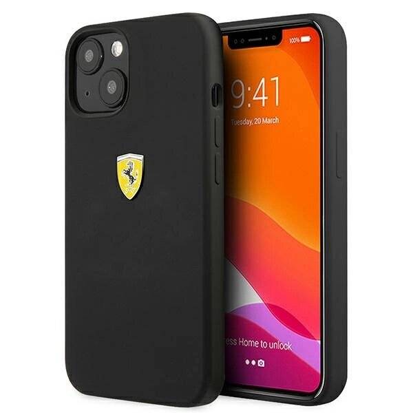 Ferrari FESIHCP13SBK iPhone 13 mini 5.4″ schwarz/schwarz Hardcase Silikon