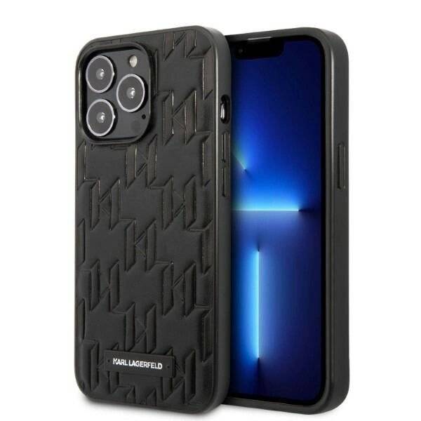 Karl Lagerfeld KLHCP13XMNMP1K iPhone 13 Pro Max 6,7" Hartschalenetui schwarz/schwarz Monogram