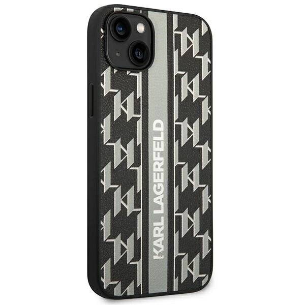 Karl Lagerfeld KLHCP14MPGKLSKG iPhone 14 Plus 6.7″ Hardcase Grau/Grau Monogram Stripe