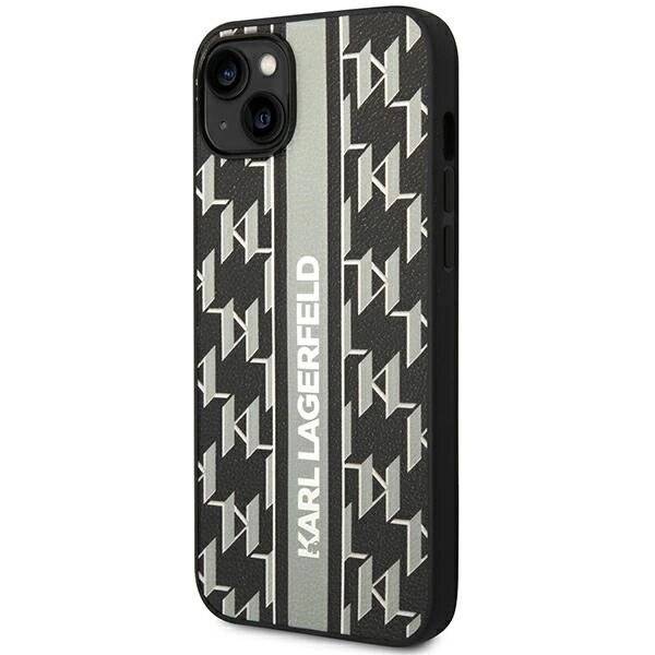 Karl Lagerfeld KLHCP14MPGKLSKG iPhone 14 Plus 6.7″ Hardcase Grau/Grau Monogram Stripe