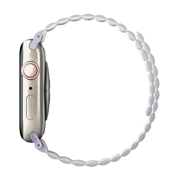 Uniq Revix Armband Apple Watch 1/2/3/4/5/6/7/8/SE/SE2/Ultra 42/44/45/49 mm – lila-weiß