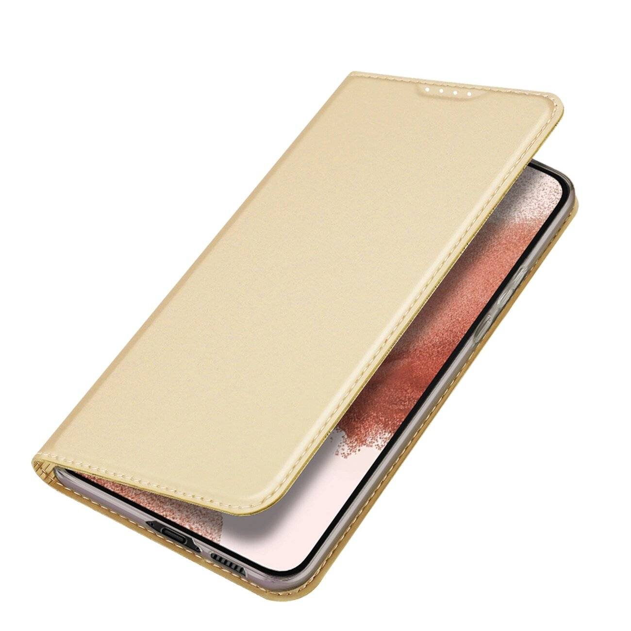 Dux Ducis Skin Pro Hülle Samsung Galaxy S23+ Flip Card Wallet Stand Gold