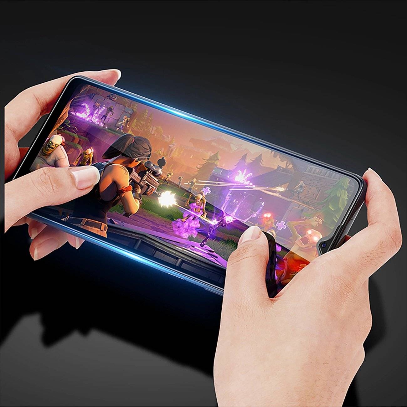 Dux Ducis 9D Tempered Glass Vivo Y16 / Y02s Vollbild Rahmen schwarz case friendly