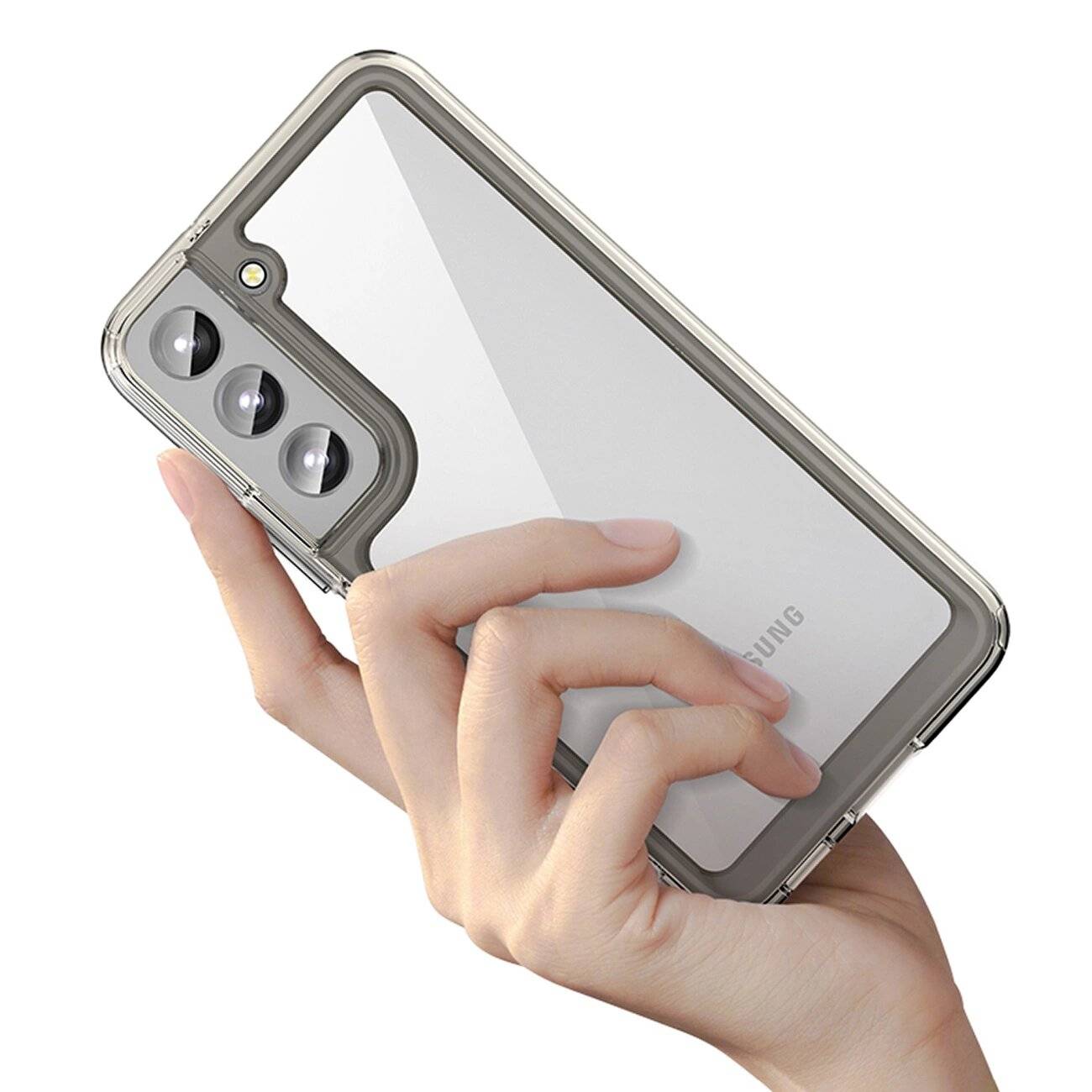 Outer Space Case Samsung Galaxy S23+ Hülle flexiblem Rahmen blau