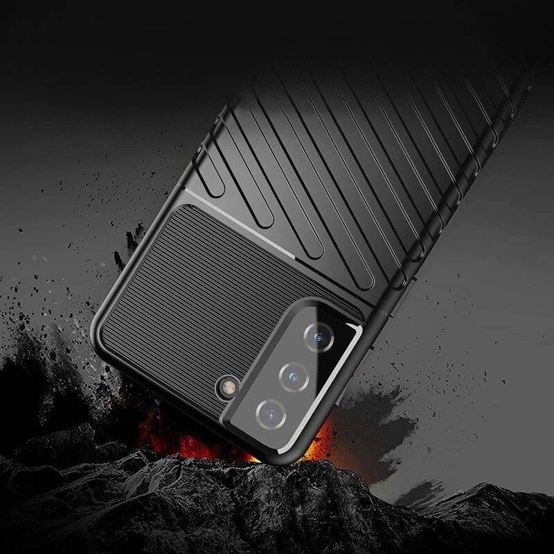 Thunder Case Hülle Samsung Galaxy S23+ Silikon Armor schwarz
