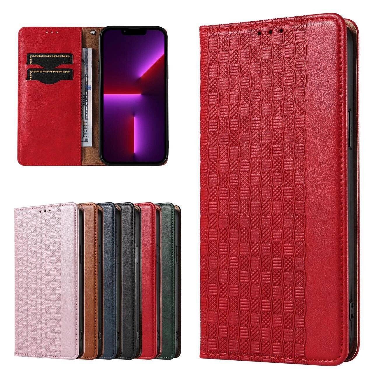 Magnet Strap Case Samsung Galaxy S23+ Flip Wallet Mini Lanyard Stand rot
