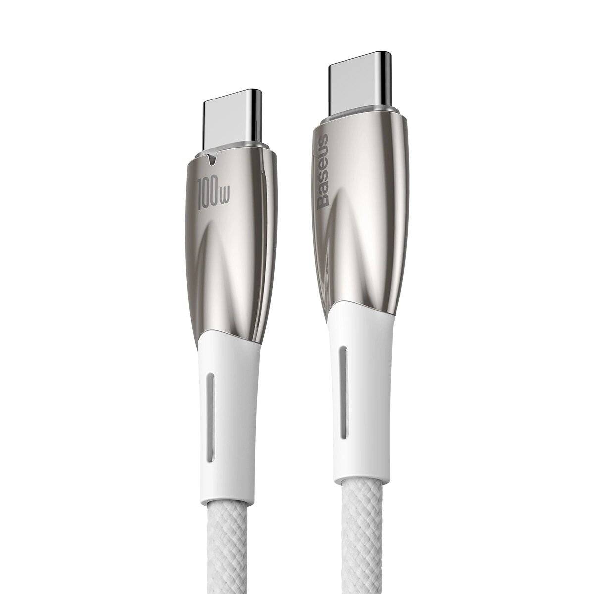Baseus CADH000802 USB-C – PD-Kabel 100 W 5 A 480 Mbit/s 2 m Weiß