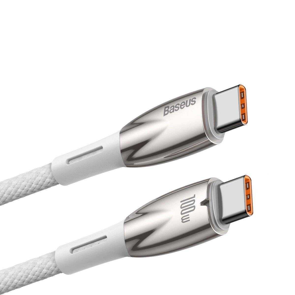 Baseus CADH000802 USB-C – PD-Kabel 100 W 5 A 480 Mbit/s 2 m Weiß