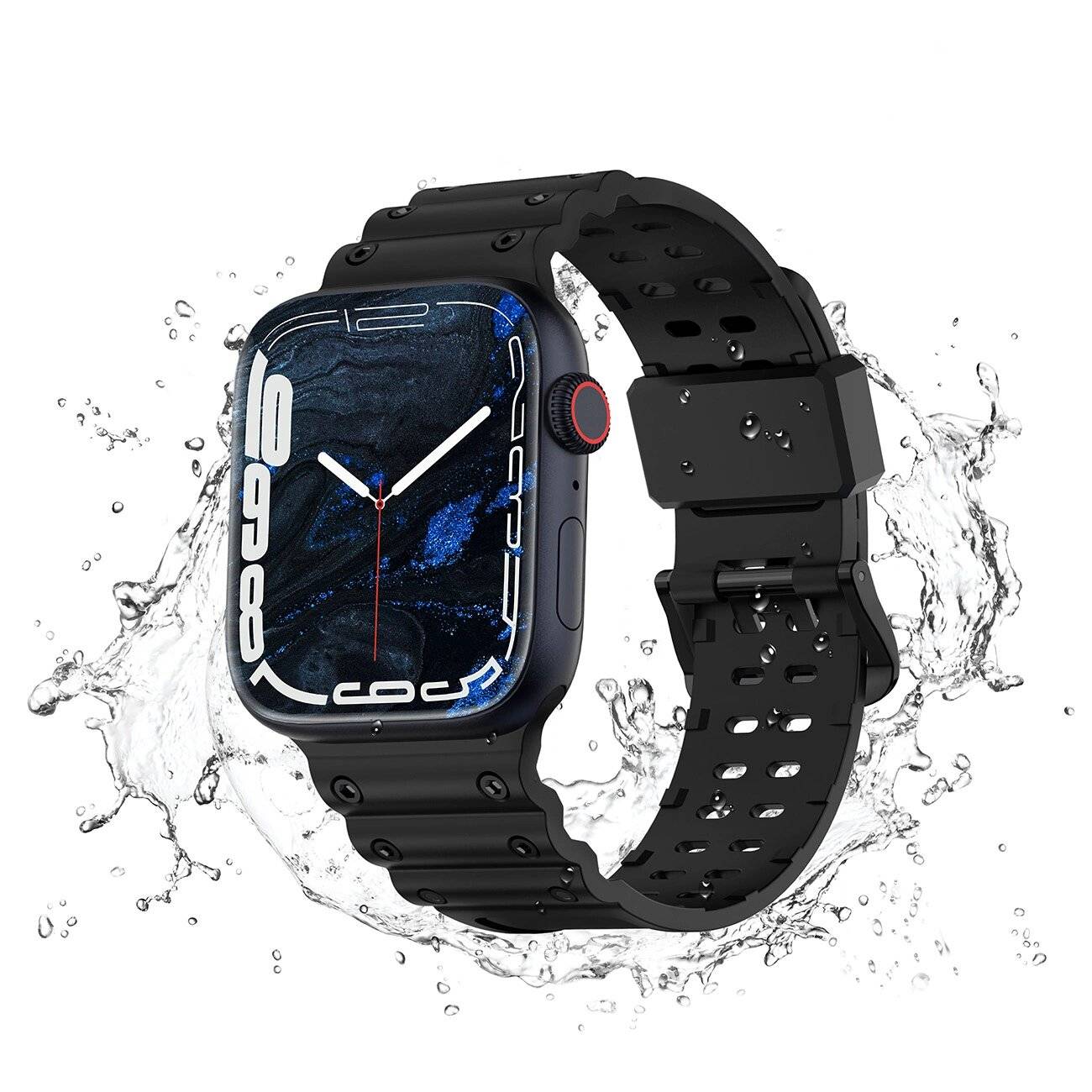 Strap Triple Protection Apple Watch 38 / 40 41 mm Armband - schwarz