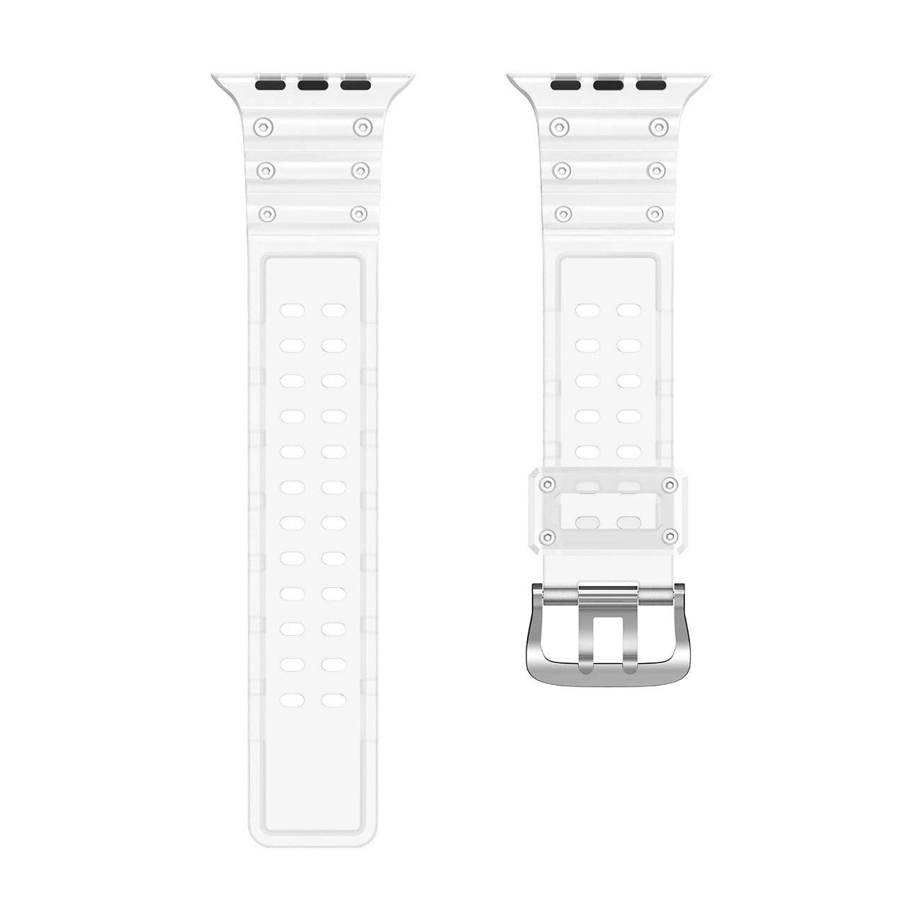 Strap Triple Protection Apple Watch 38 / 40 41 mm Bandarmband - transparent