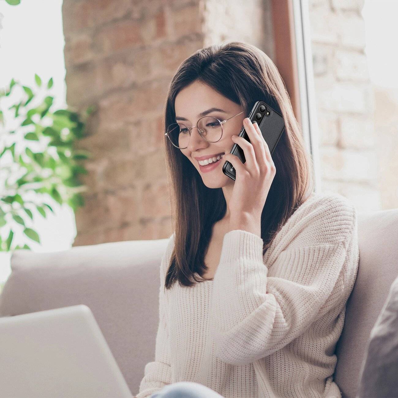 Dux Ducis Fino Hülle Samsung Galaxy S23+ Silikonrahmen schwarz