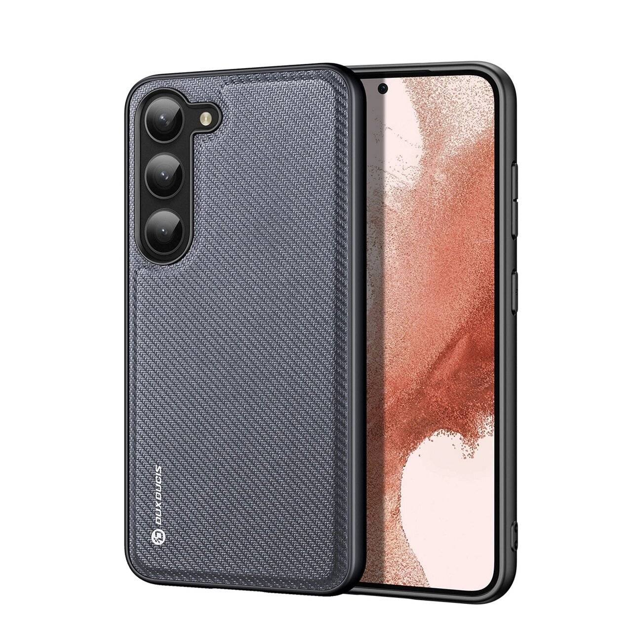 Dux Ducis Fino Hülle Samsung Galaxy S23+ Silikonrahmen grau