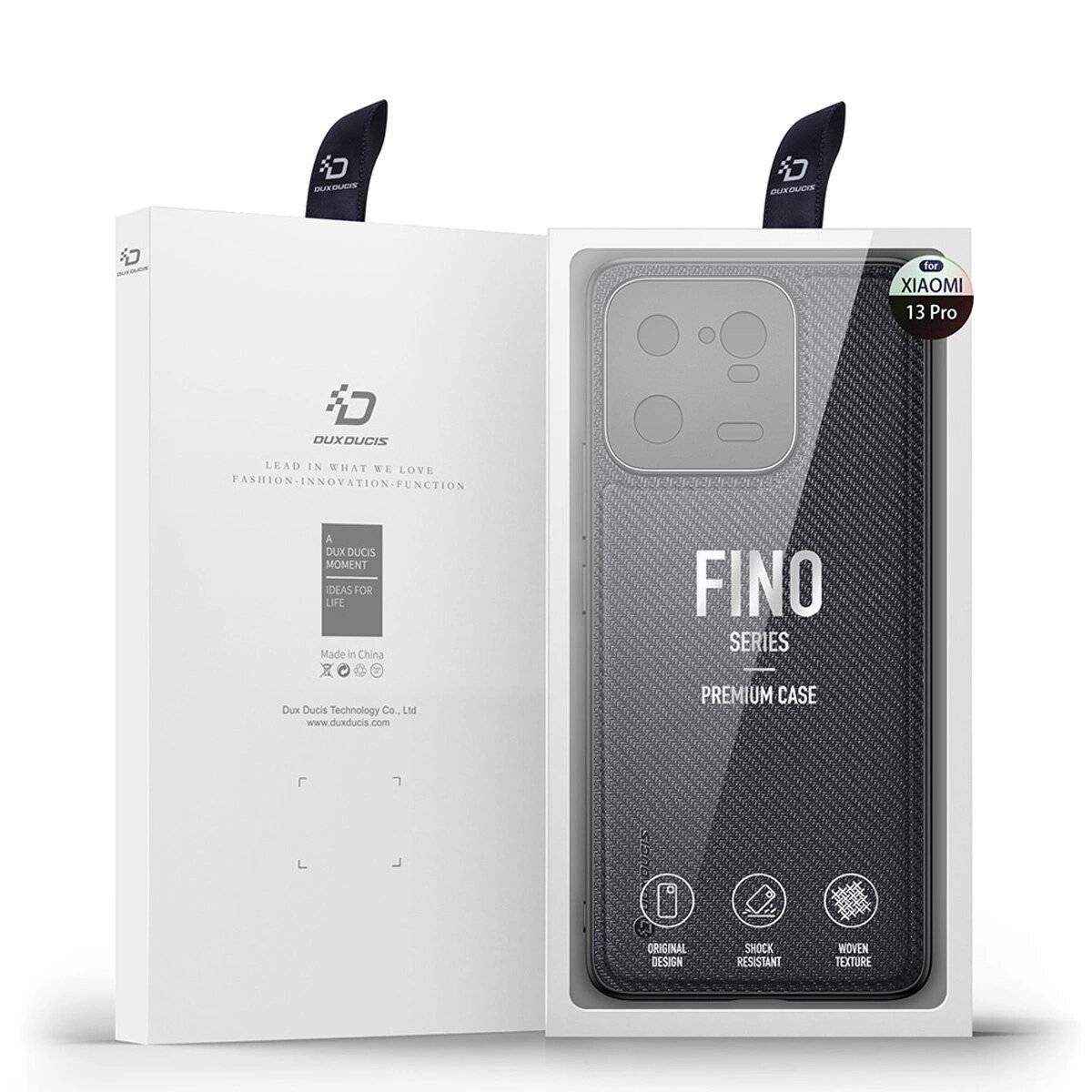 Dux Ducis Fino Hülle Xiaomi 13 Pro Silikonrahmen grau