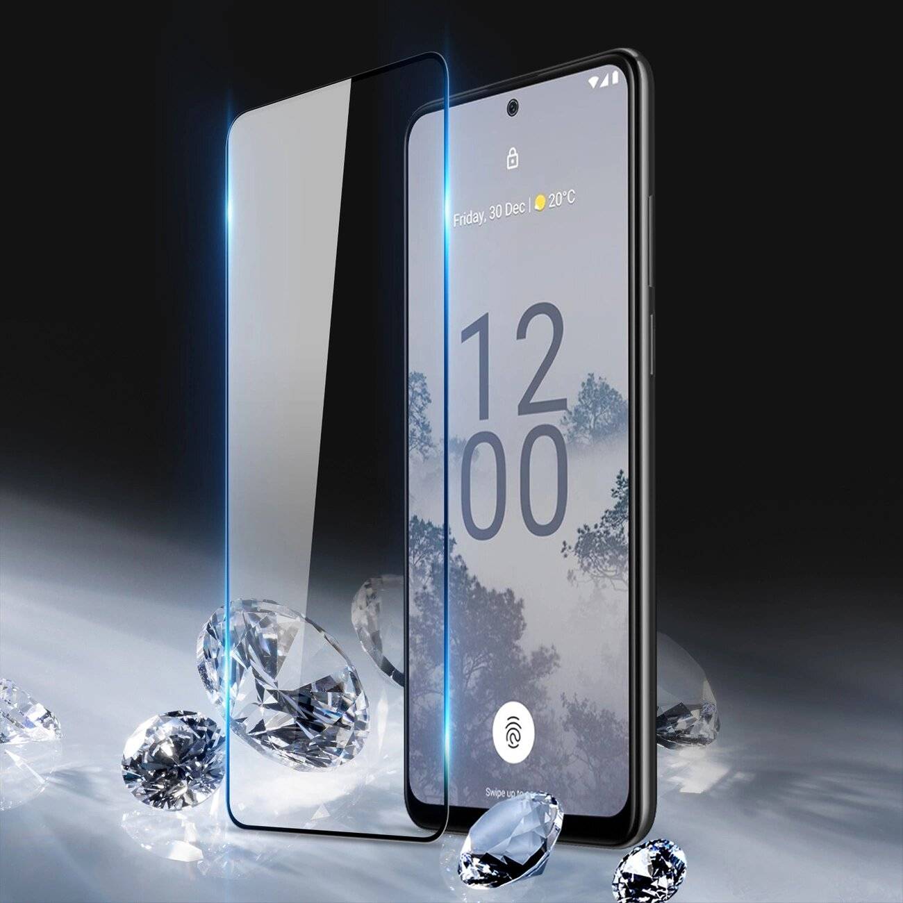 Dux Ducis 10D Tempered Glass Nokia X30 9H Schutzglas schwarzem Rahmen