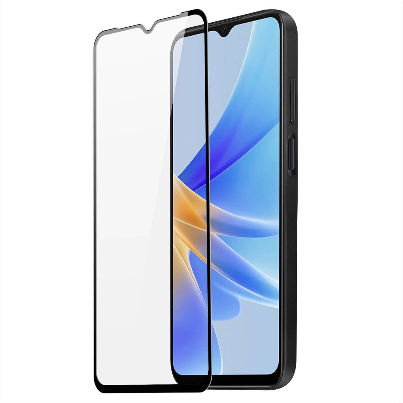 Dux Ducis 9D gehärtetes Glas Oppo A17 9H schwarzem Rahmen